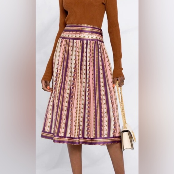 Tory Burch Dresses & Skirts - NWT Tory Burch silk burnout pleated skirt